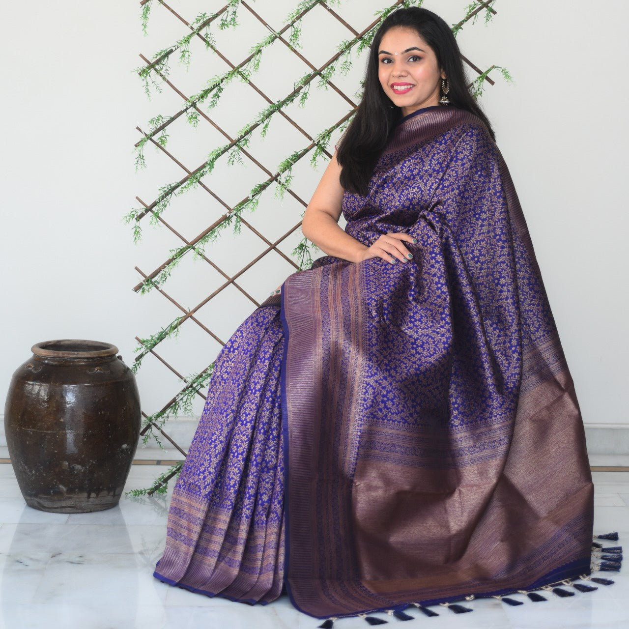 Natural Bamboo Breathable Silk Saree