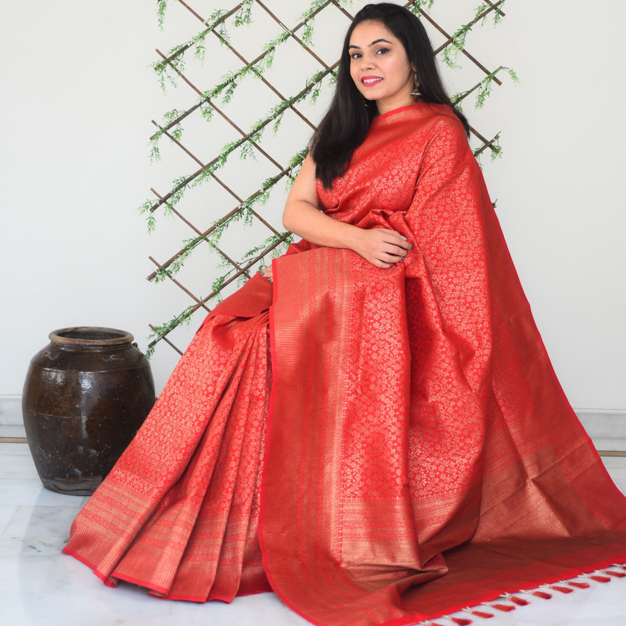 Natural Bamboo Breathable Silk Saree