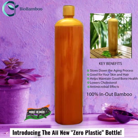 Pure Bamboo Water Bottle (1Ltr)