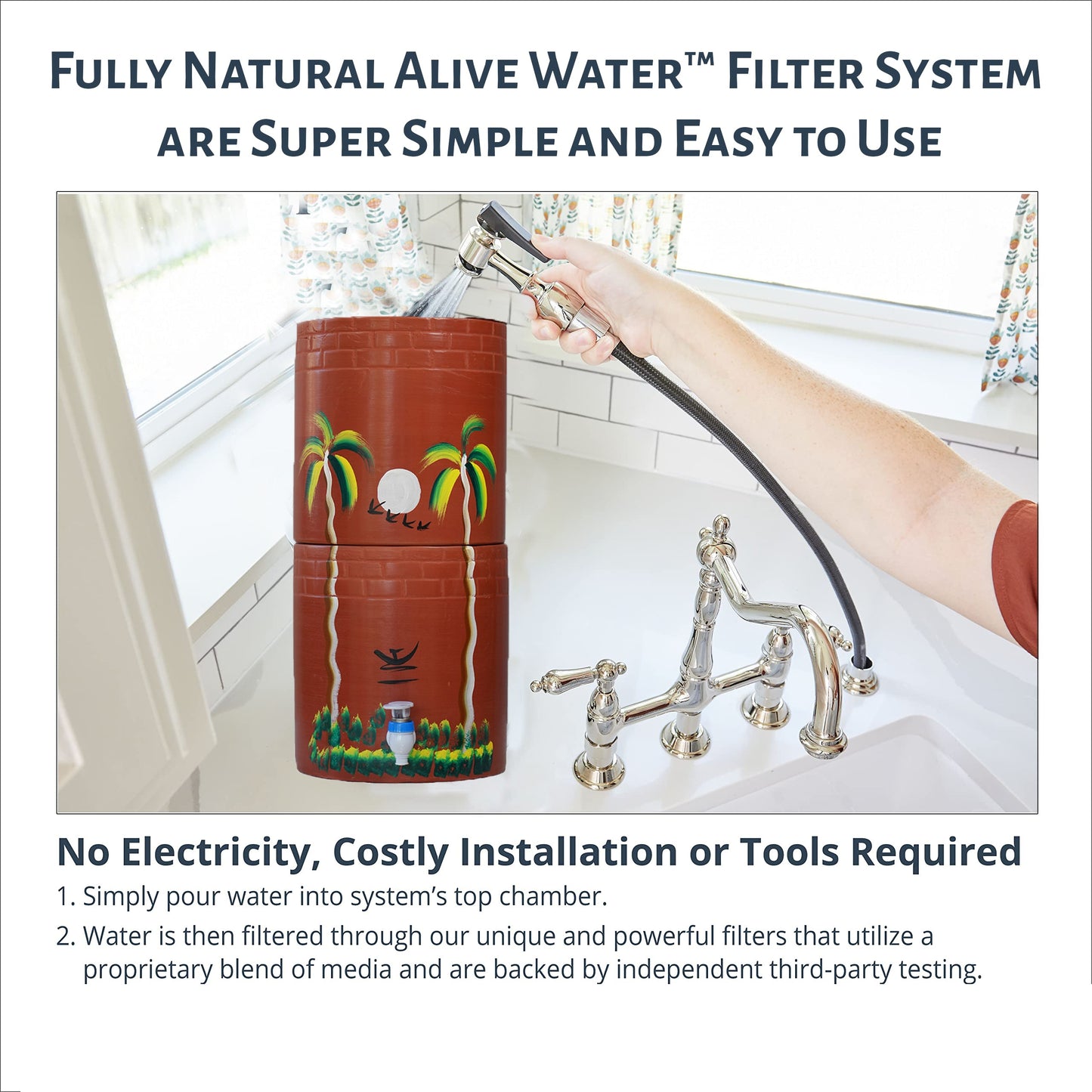 Alive Water - Fully Natural Alkaline Clay Water Filter System