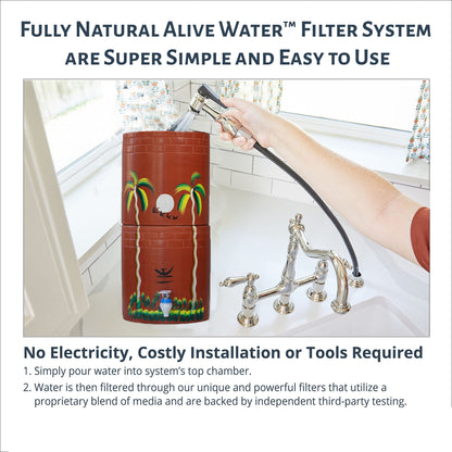 Alive Water - Fully Natural Alkaline Clay Water Filter System